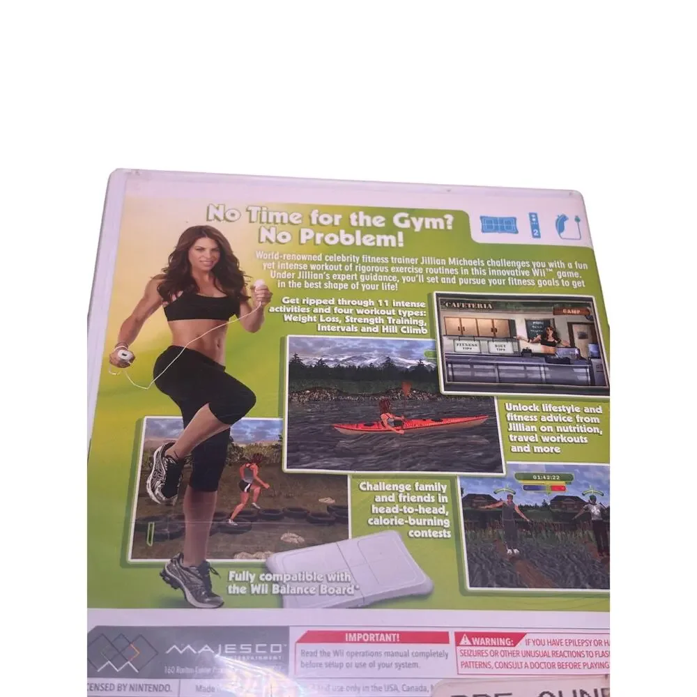 Jillian‎ Michaels Fitness Ultimatum 2009 Nintendo Wii Video Game NO MANUAL